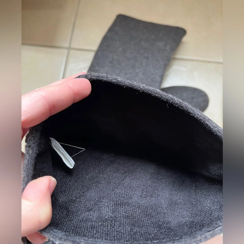 Emu Australia Hamilton Hi Gray Merino Wool Tall Boots W8 M7 - Picture 8 of 11